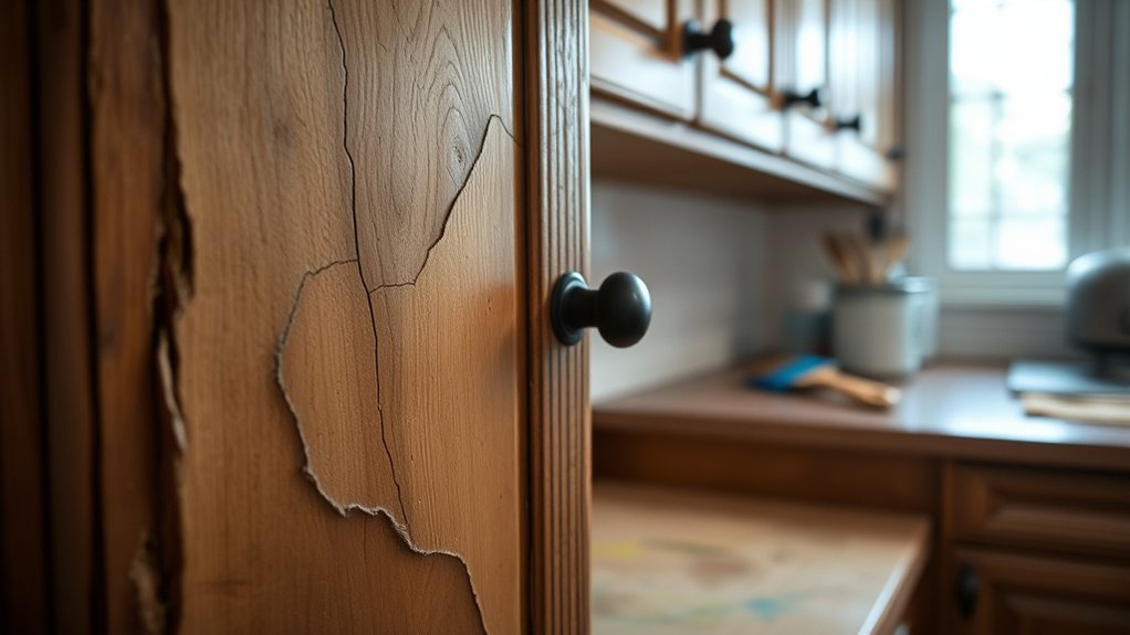 avoid painting damaged cabinets