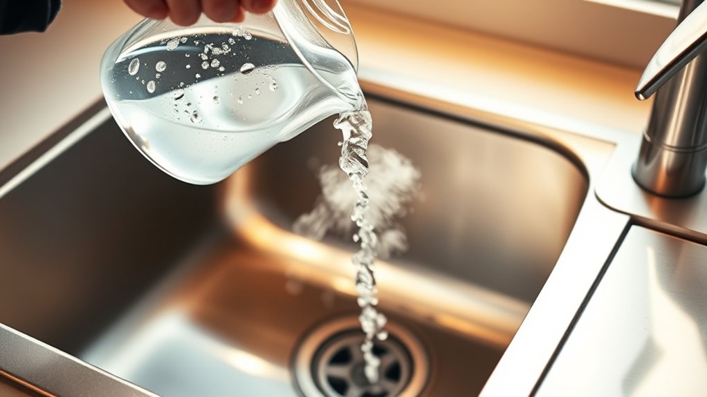 boiling water dissolves grease