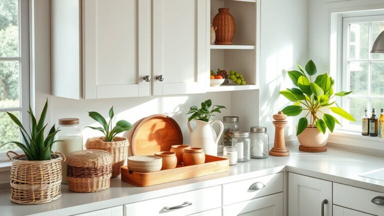 cabinet top decor ideas