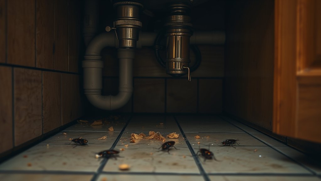 check dark damp hiding spots