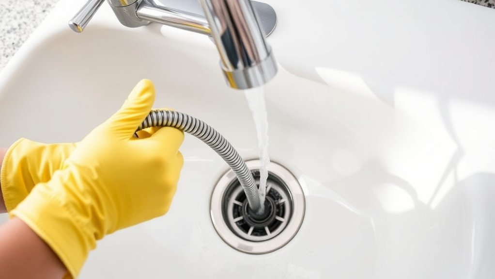 check drain flow thoroughly