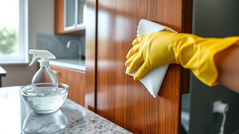 clean kitchen cabinet grease