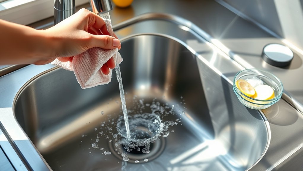 clean rinse dry deodorize