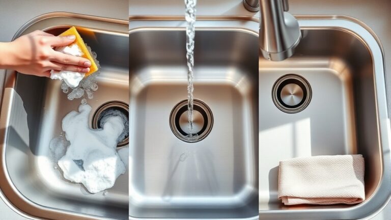 clean sink in three steps