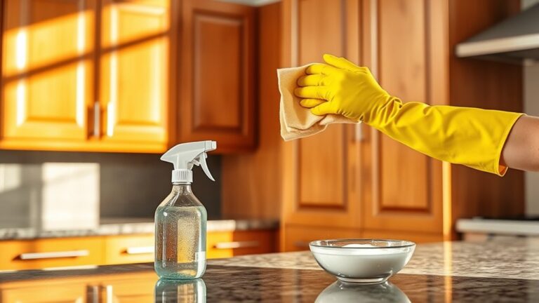 clean wood cabinets easily
