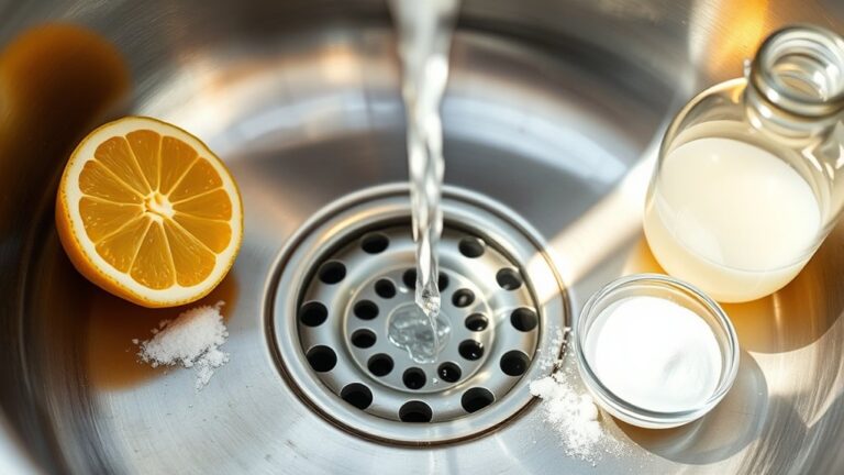 cleaning kitchen drain odor