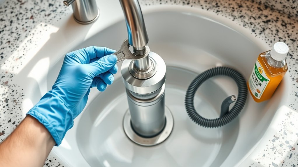 clear sink clog safely