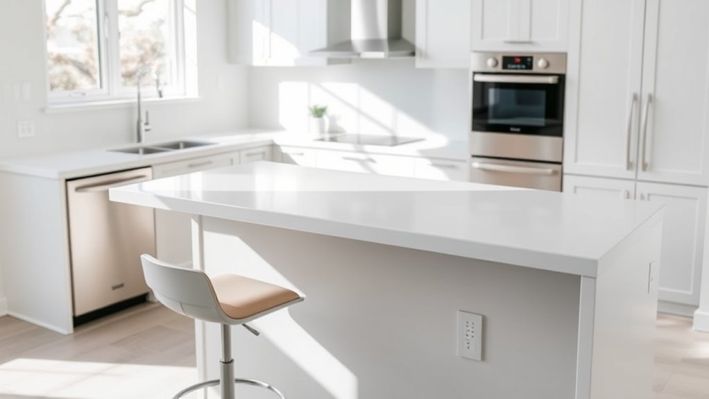 comfortable standard integrated height