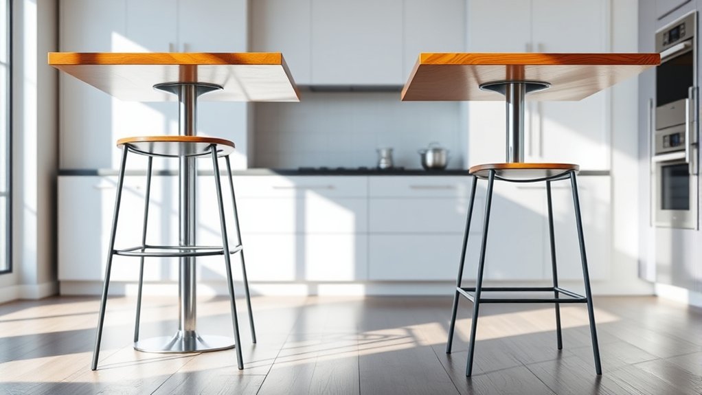 counter versus bar height