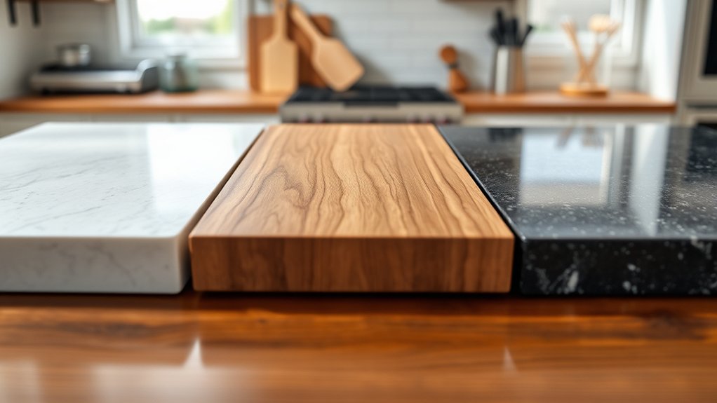 countertop costs depend on material