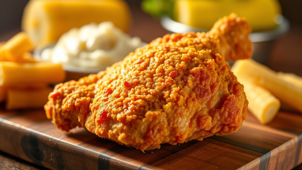 crispy juicy flavorful chicken