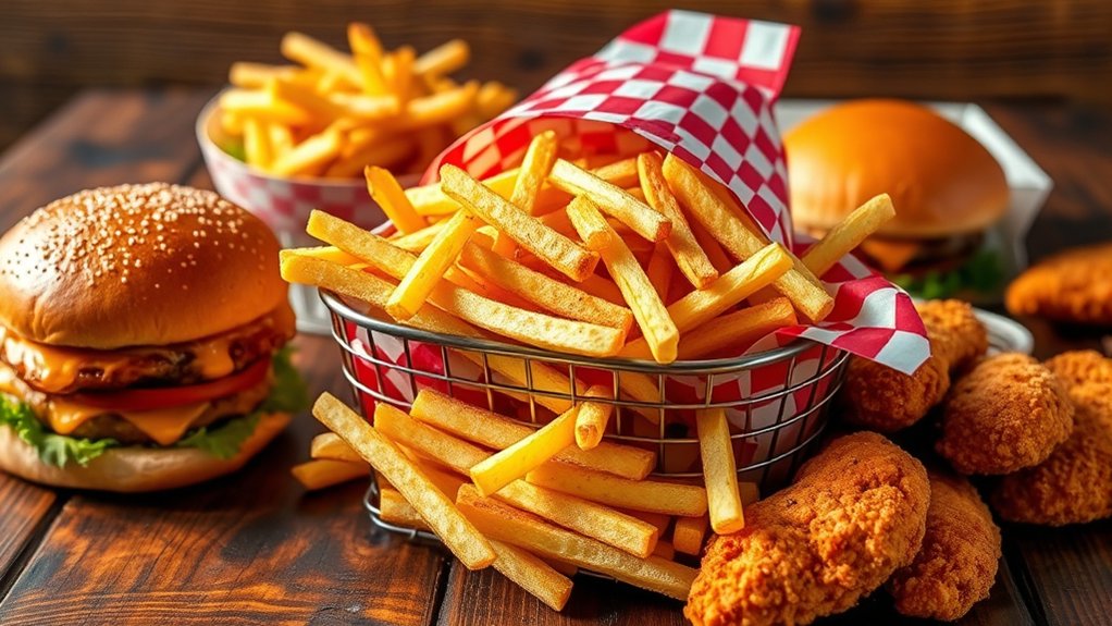 crispy seasoned flavorful fries