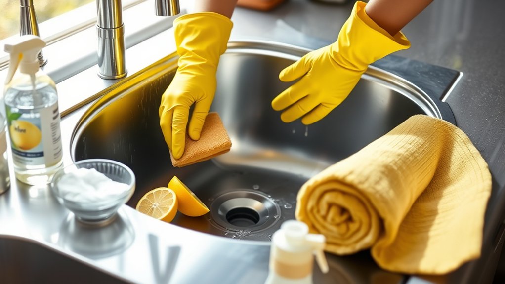 daily sink cleaning routine