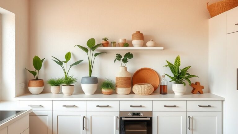 decorate above kitchen cabinets