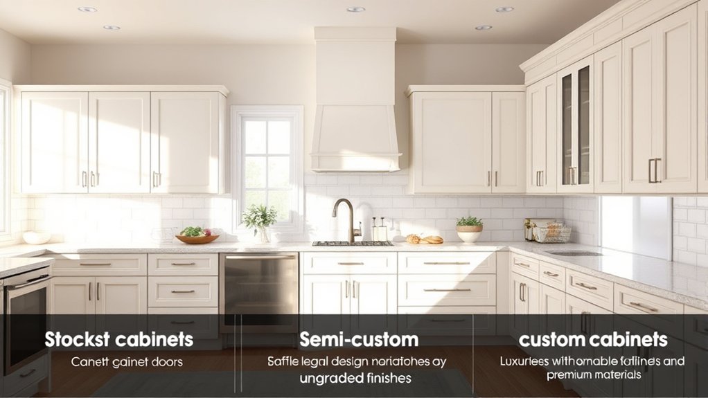 different cabinet options and costs