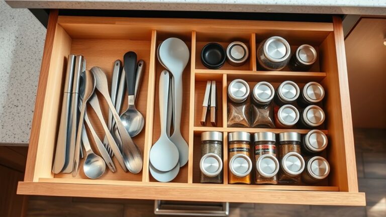 efficient kitchen drawer organization