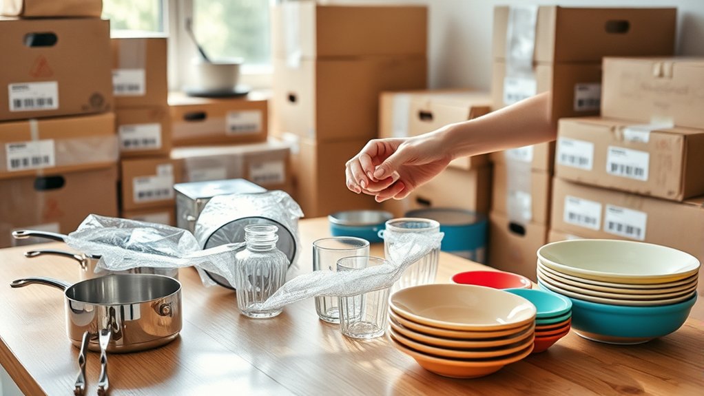 efficient kitchen packing tips