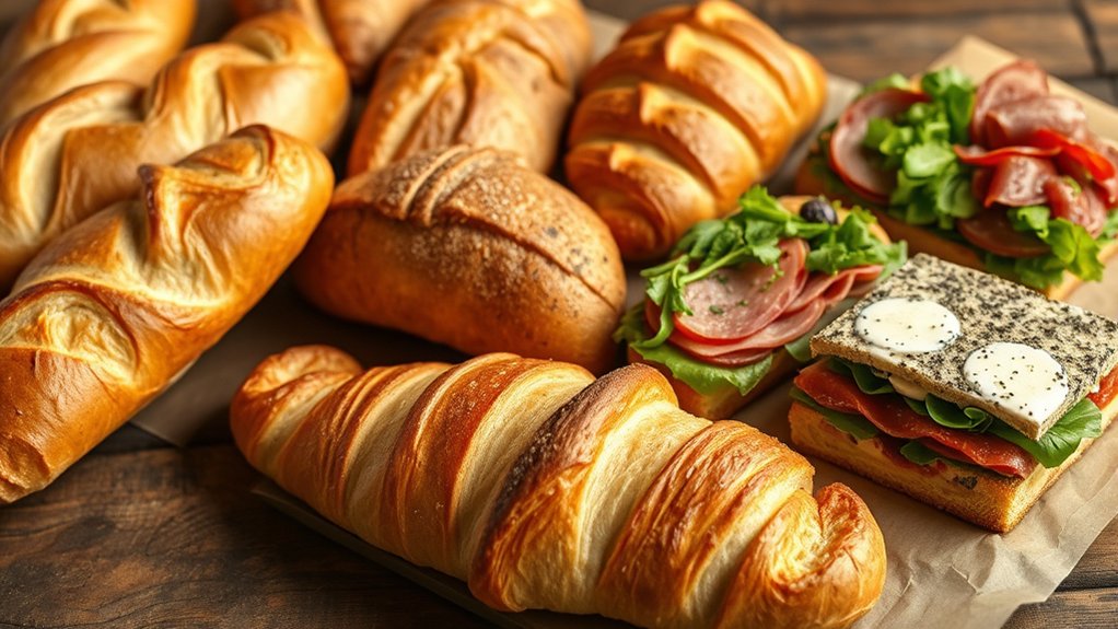 fresh savory flavorful breads