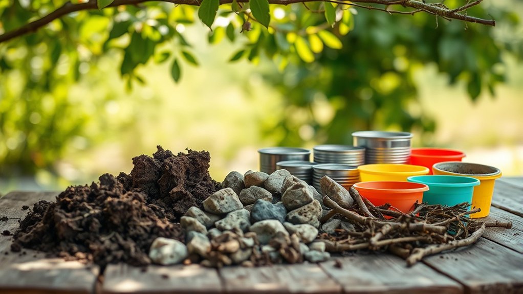 gather durable messy play tools