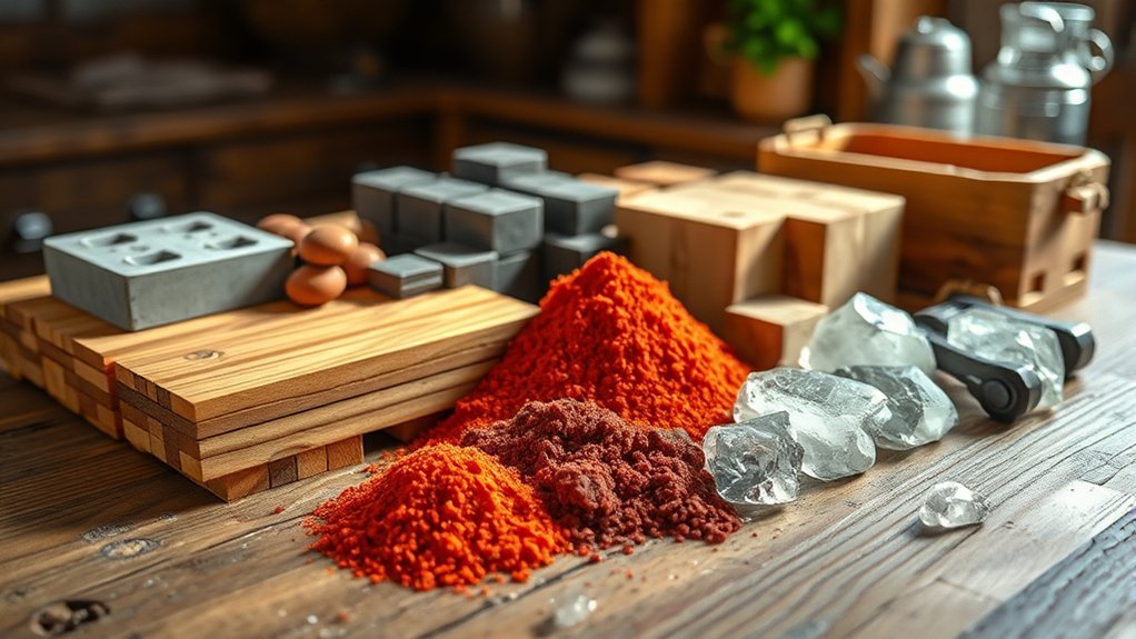 gather materials for kitchen