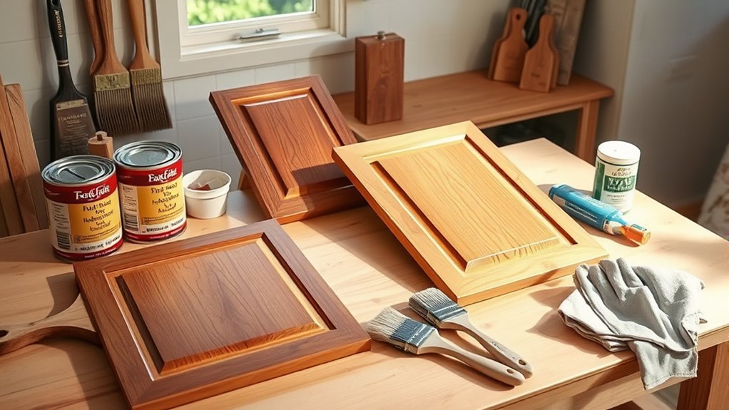 gather supplies for staining