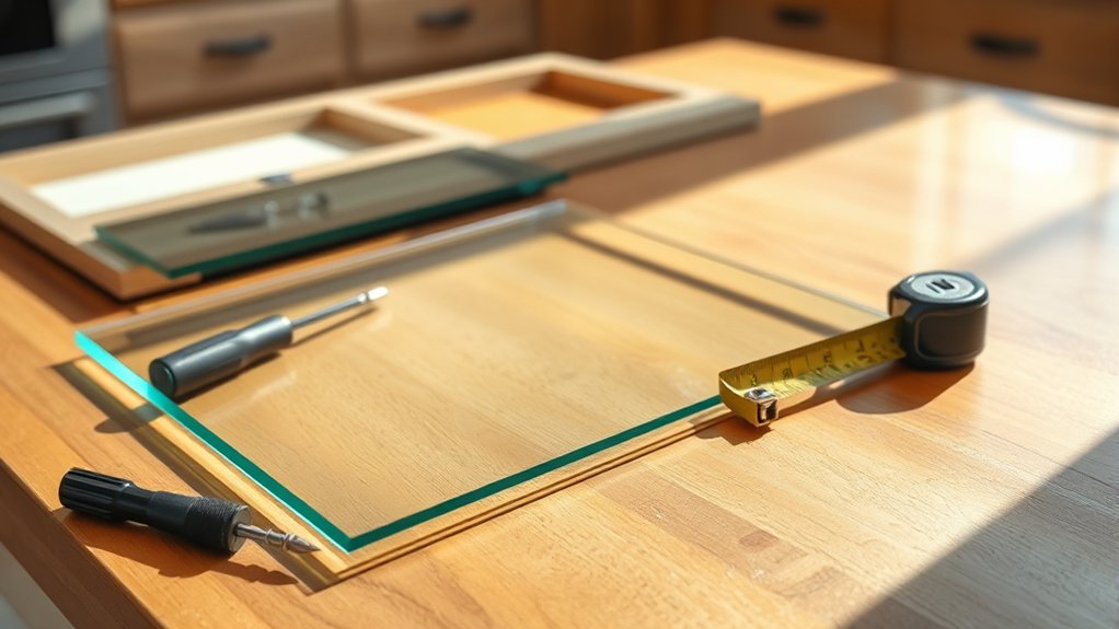 gather tools and glass