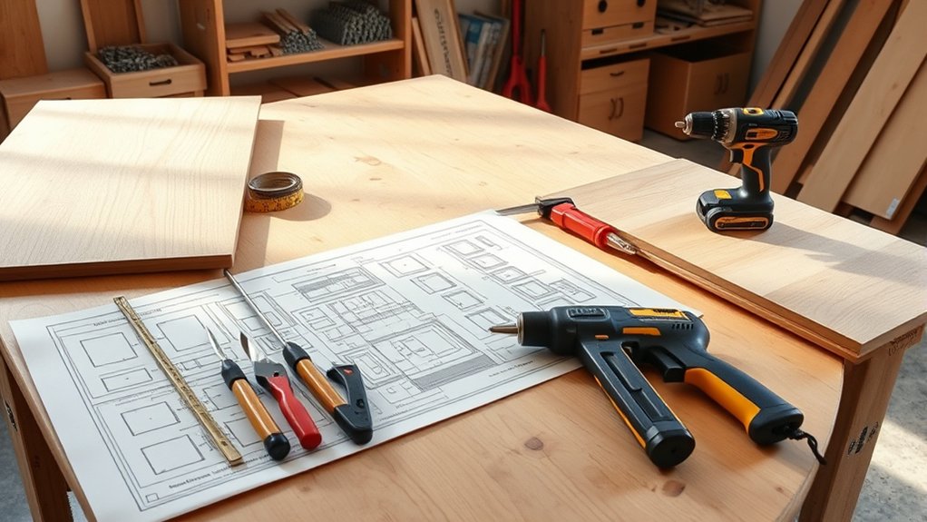 gather tools and materials efficiently