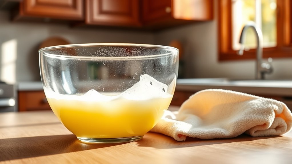 gentle homemade degreasing spray