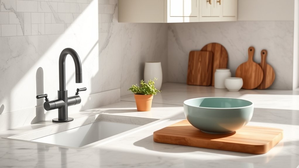 harmonize countertop color palette
