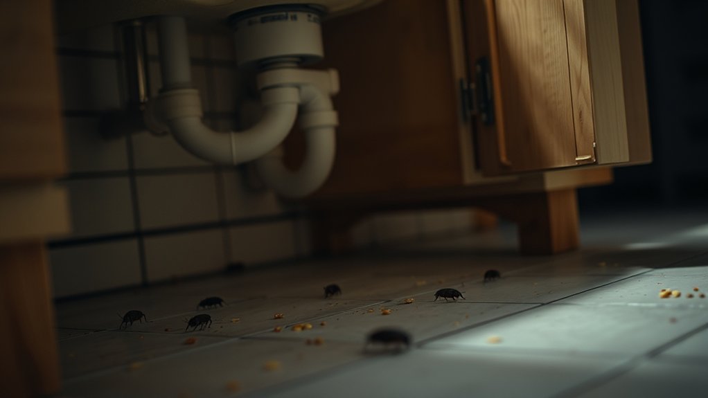 identify roach hiding spots