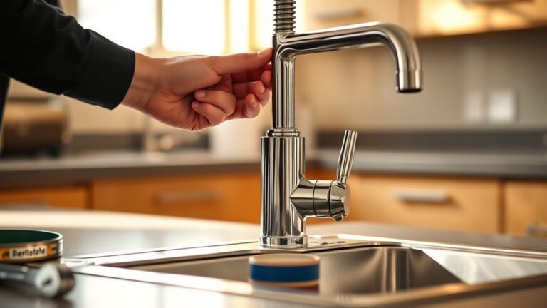 installing a kitchen faucet