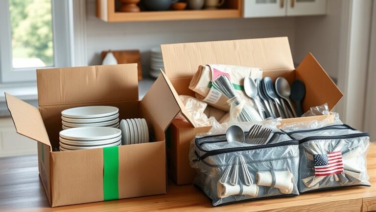 kitchen packing tips