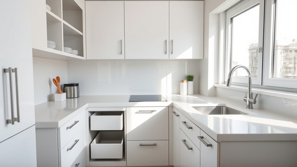 maximize vertical kitchen storage