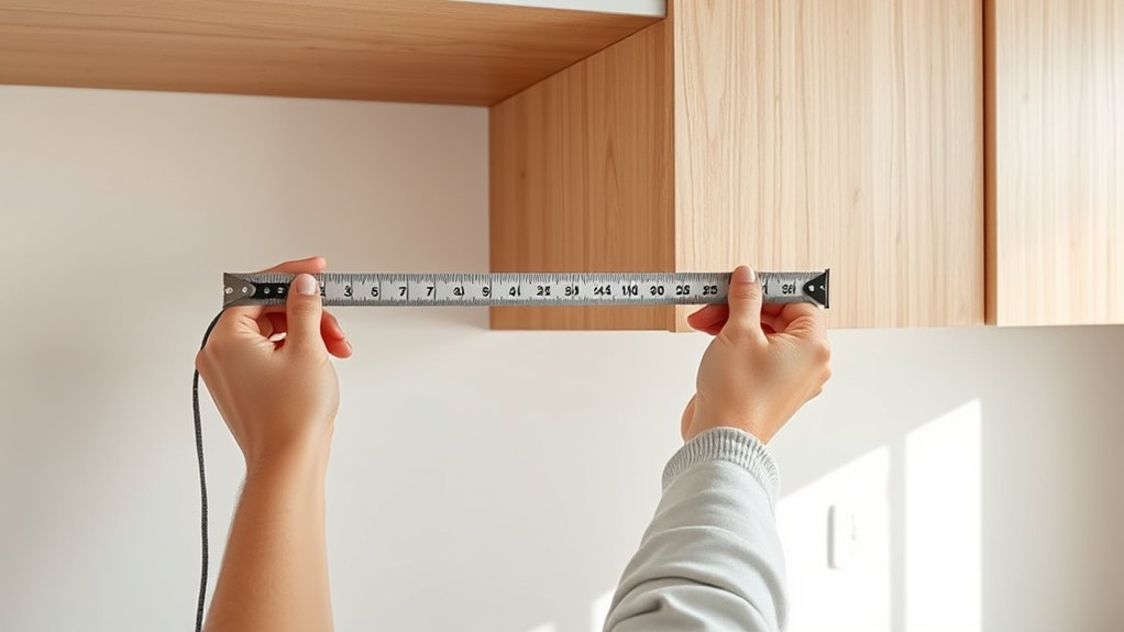 measure wall and obstructions