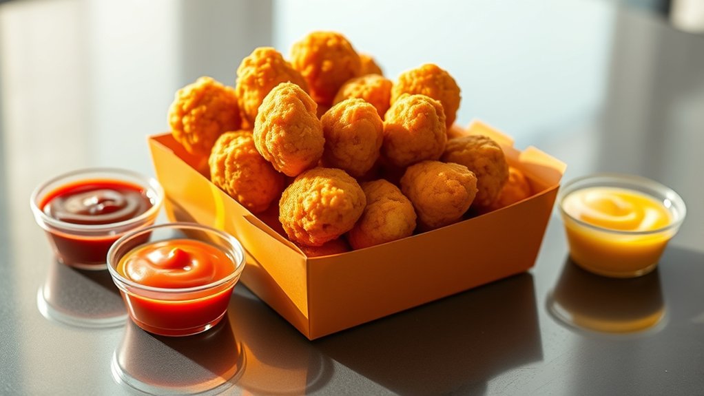 nuggets and dipping sauces
