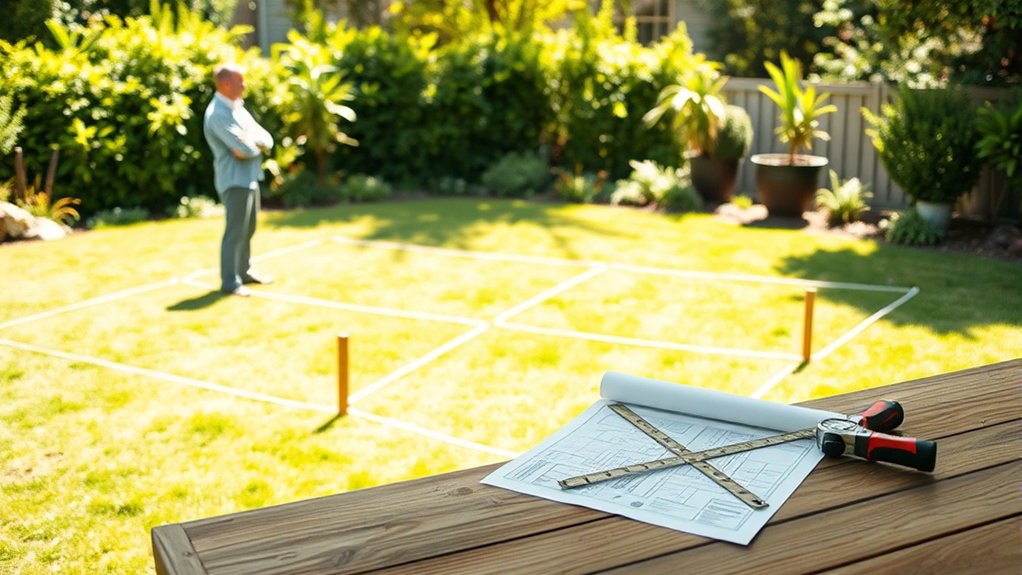 optimal outdoor kitchen placement
