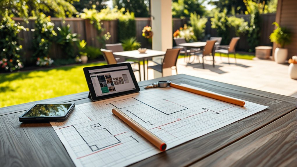 optimize outdoor kitchen flow