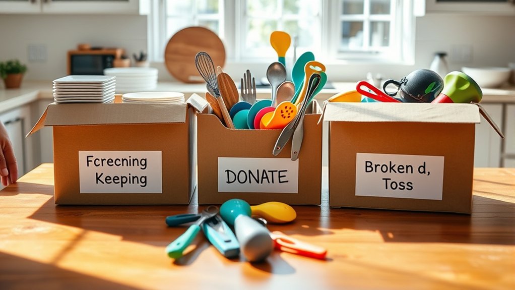 organize daily use and discard