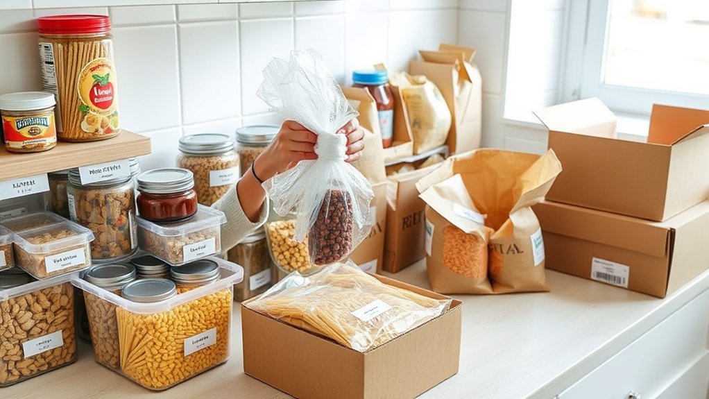 organize seal label discard