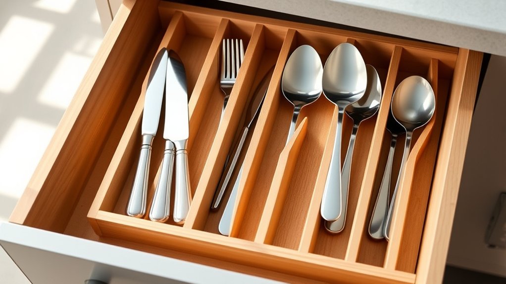 organize with adjustable dividers
