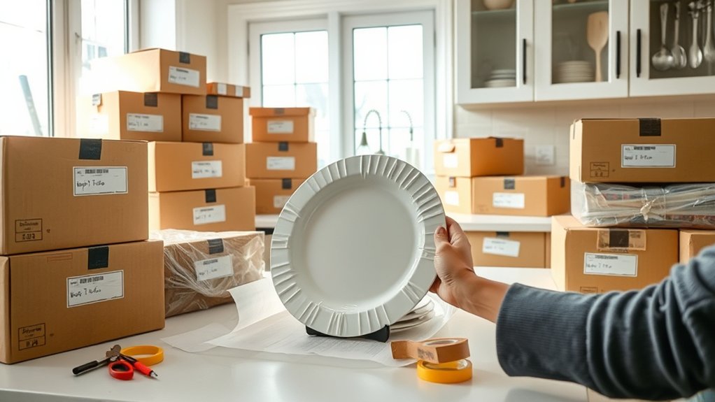 organized kitchen packing tips