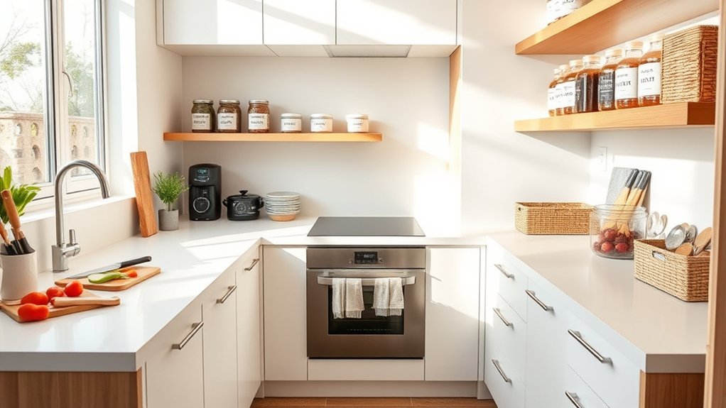 organized kitchen zones efficiently