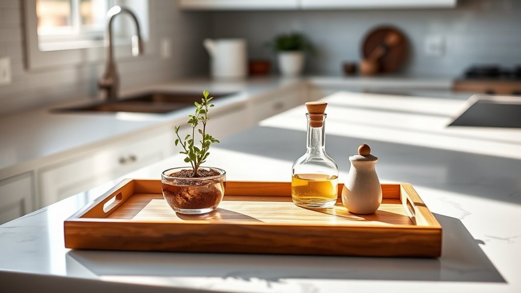 organized stylish counter display
