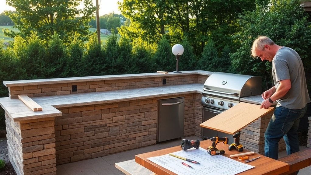 outdoor kitchen construction guide
