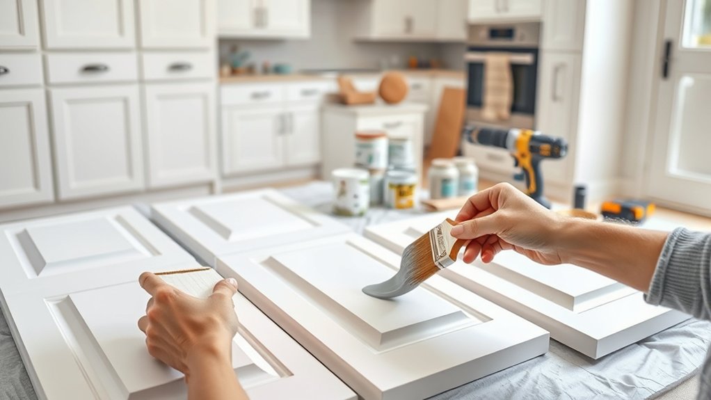 painting kitchen cabinets easily