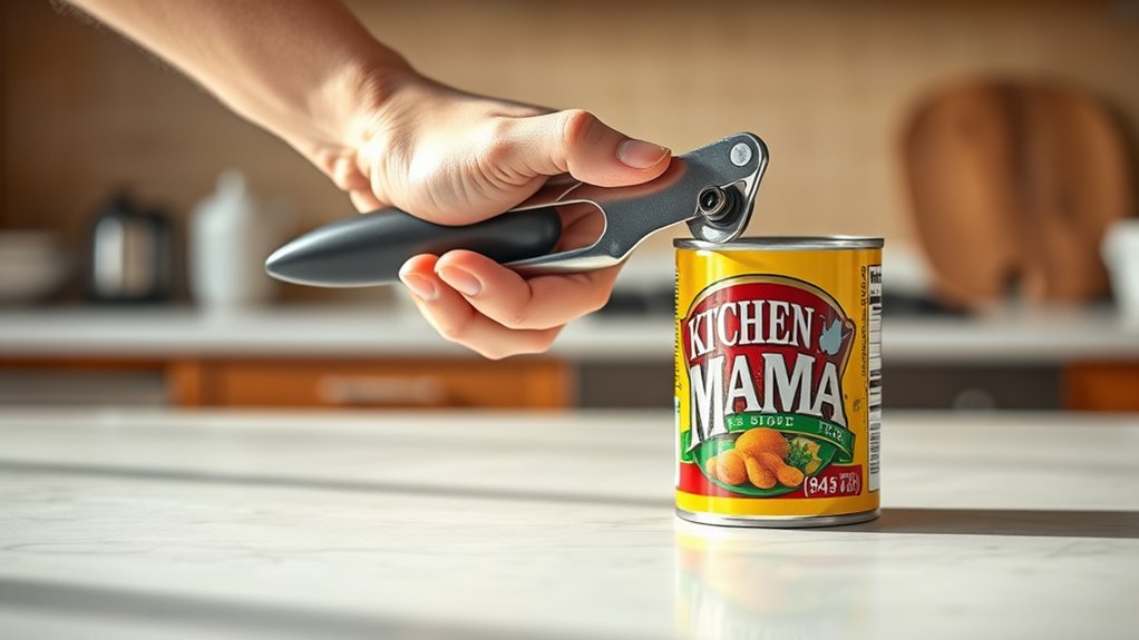 prepare can opener station