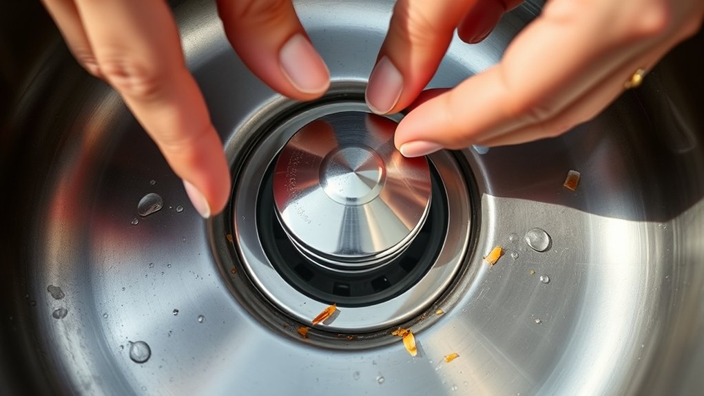 remove debris and clear clog