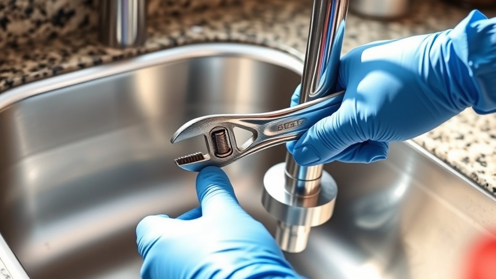 remove faucet in steps