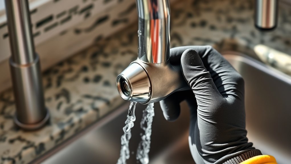 removing faucet aerator steps