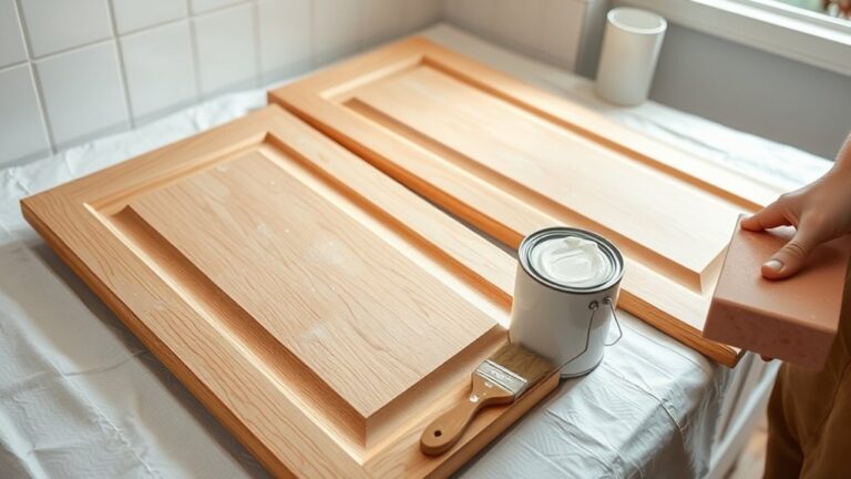 repainting kitchen cabinets step by step